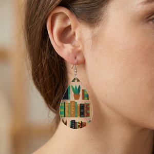 VINTAGE BOOKS EARRINGS (PAIR)