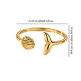 SEASHELL FISH TAIL RING