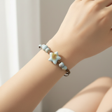 CERAMIC BEADED STAR BRACELET (ADJUSTABLE)