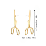 SCISSOR EARRINGS (PAIR)