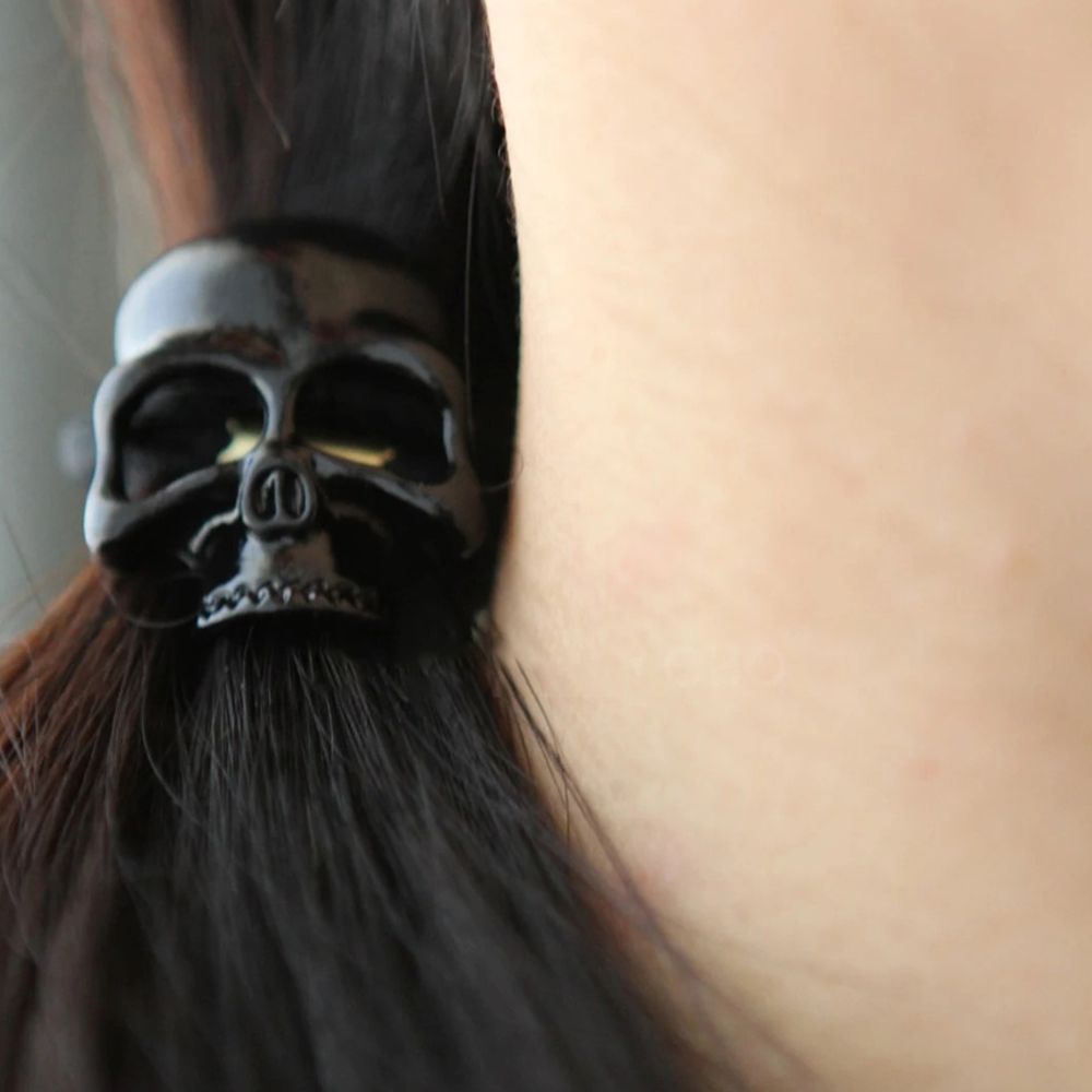 GLAM SKULL HAIR TIE