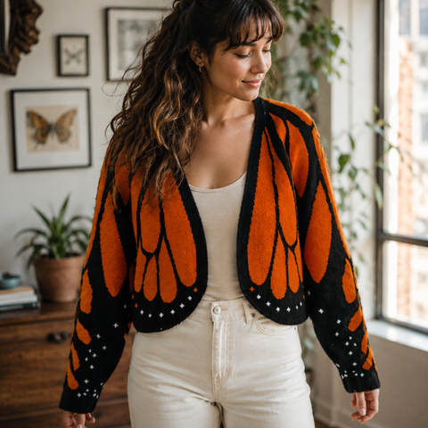 MONARCH BUTTERFLY CARDIGAN