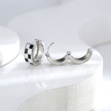 CHECKERED HOOPS (PAIR)