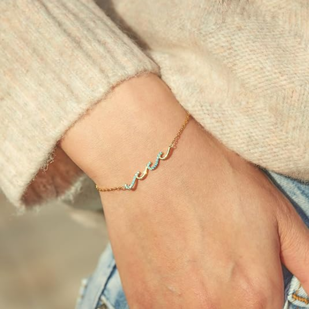 WAVE FRIENDSHIP BRACELET (ADJUSTABLE)