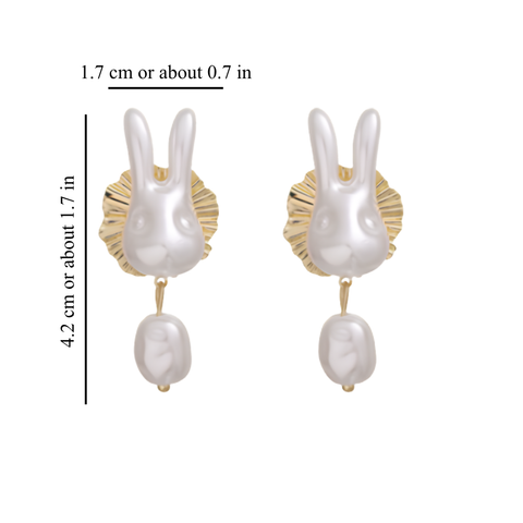 KING RABBIT EARRINGS (PAIR)