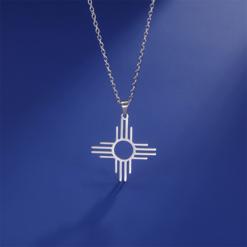 SILVER CROSS NECKLACE