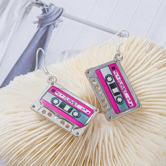 CASSETTE TAPE EARRINGS (PAIR)