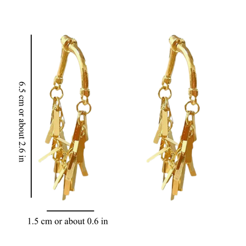 GEOMETRIC TASSEL EARRINGS (PAIR)