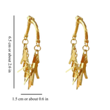 GEOMETRIC TASSEL EARRINGS (PAIR)