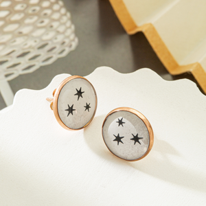 LITERARY STAR EARRINGS (PAIR)