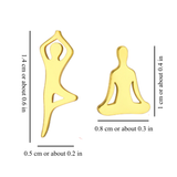 MISMATCHED YOGA EARRINGS (PAIR)