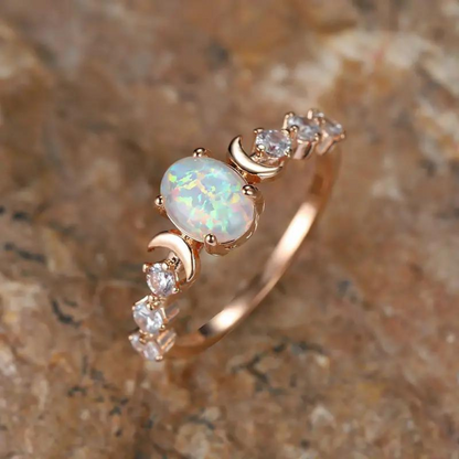 MOONSTONE OPAL RING