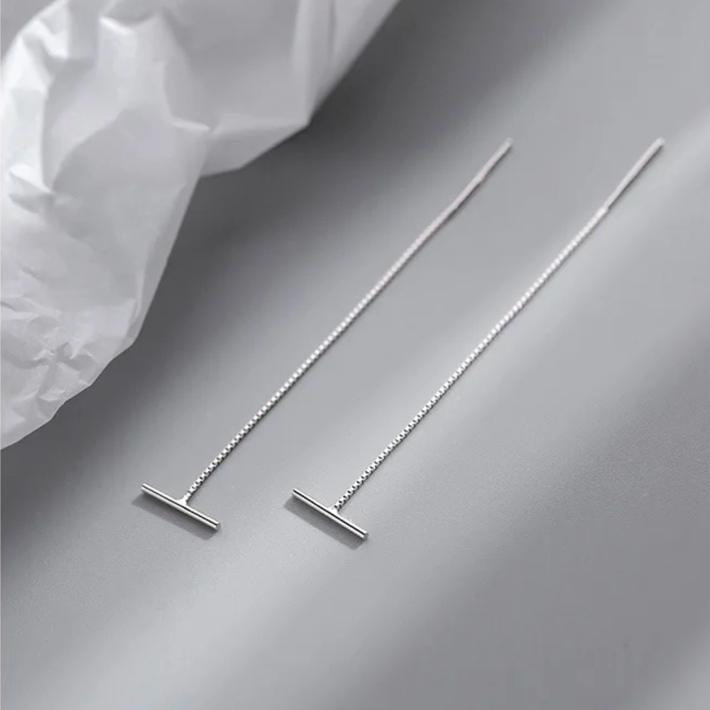 THREADER BAR EARRINGS (PAIR)