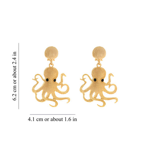 OCTOPUS EARRINGS (PAIR)