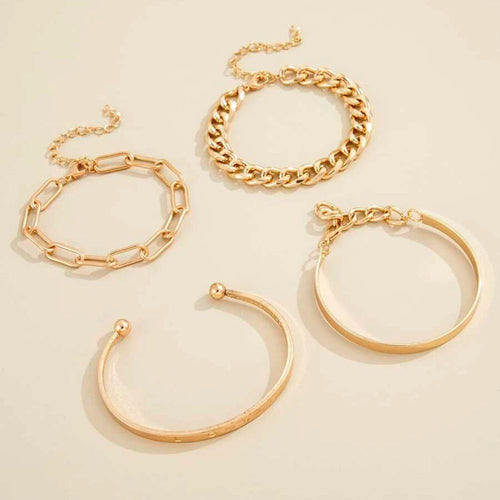 GILDED BRACELET SET (ADJUSTABLE)