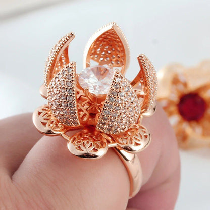 FLOWER BLOOM RING (ADJUSTABLE)