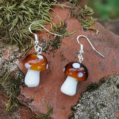 MYSTICAL MUSHROOM EARRINGS (PAIR)