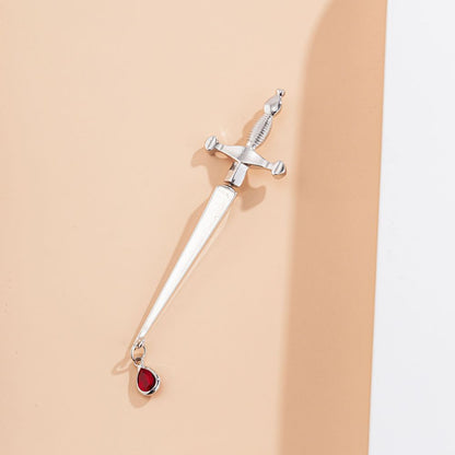 SILVER SWORD EARRINGS