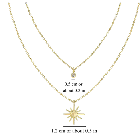 STARBURST LAYERED NECKLACE