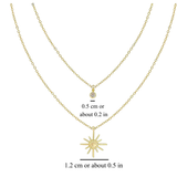 STARBURST LAYERED NECKLACE