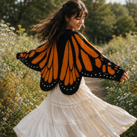 MONARCH BUTTERFLY CARDIGAN