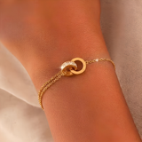INTERLOCKING INFINITY BRACELET (ADJUSTABLE)