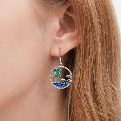 SEA BREEZE DOLPHINE EARRINGS (PAIR)