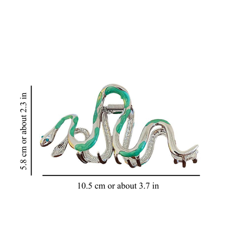 GREEN SNAKE CLAW CLIP