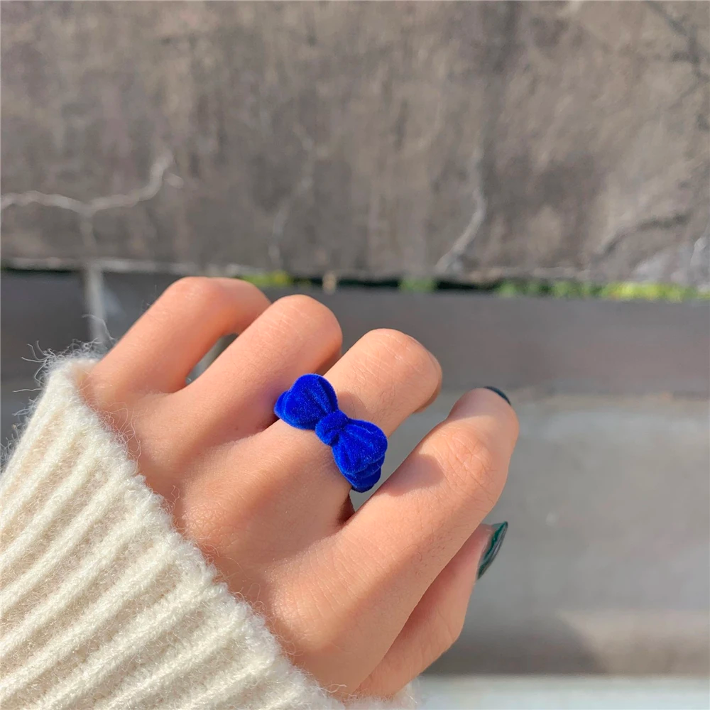 VELVET BOWKNOT RING (ADJUSTABLE)