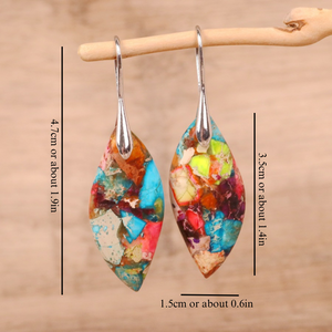 BOHEMIAN LEAF EARRINGS (PAIR)