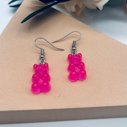 GUMMY BEAR EARRINGS (PAIR)