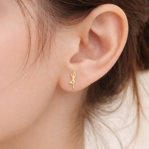 MISMATCHED YOGA EARRINGS (PAIR)