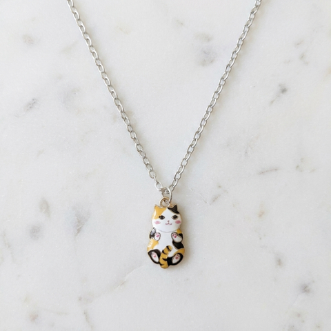 TINY CAT NECKLACE