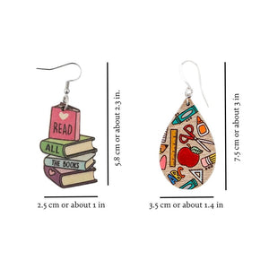 LITERARY BOOKS EARRINGS (PAIR)