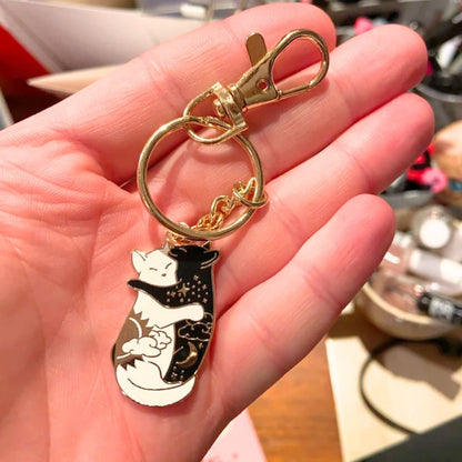 YINYANG CAT KEYCHAIN