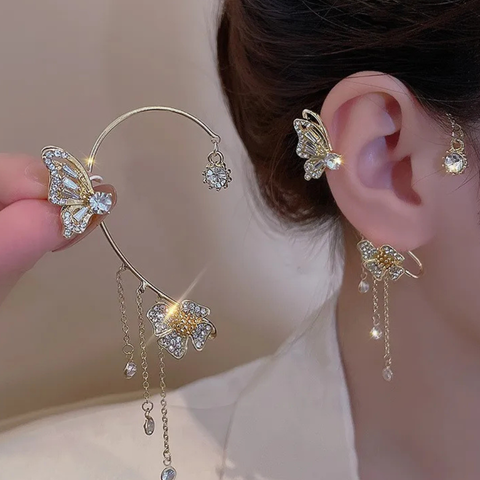 BUTTERFLY TASSEL EARRINGS (PAIR)