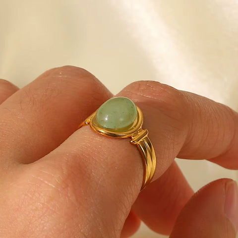 NATURAL STONE RING (ADJUSTABLE)