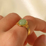 NATURAL STONE RING (ADJUSTABLE)