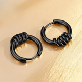 STACKED RINGS HUGGIES (PAIR)