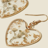 BLOSSOM HEART EARRINGS (PAIR)