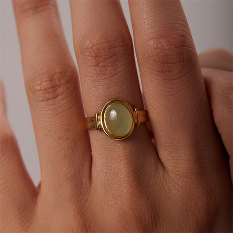 NATURAL STONE RING (ADJUSTABLE)