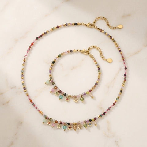 MIXED GEMSTONE SET
