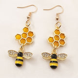 HONEYCOMB EARRINGS (PAIR)