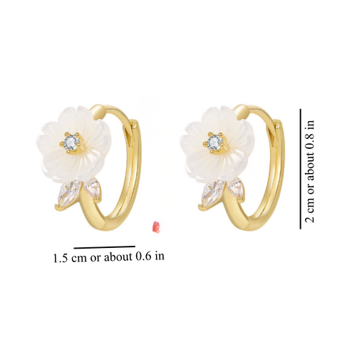 PEARL FLOWER EARRINGS (PAIR)