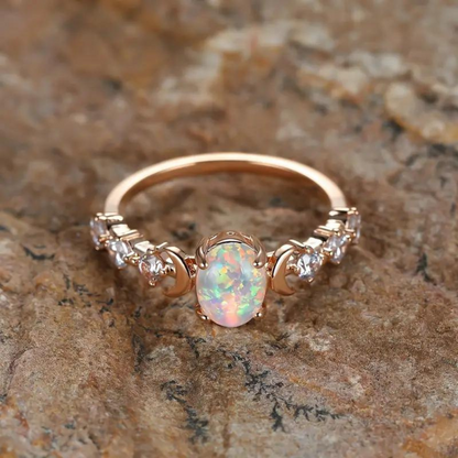 MOONSTONE OPAL RING