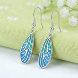 OPAL DRAGONFLY WING EARRINGS (PAIR)