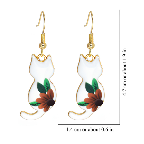 CHARMING CAT EARRINGS (PAIR)