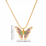 PASTEL BUTTERFLY NECKLACE