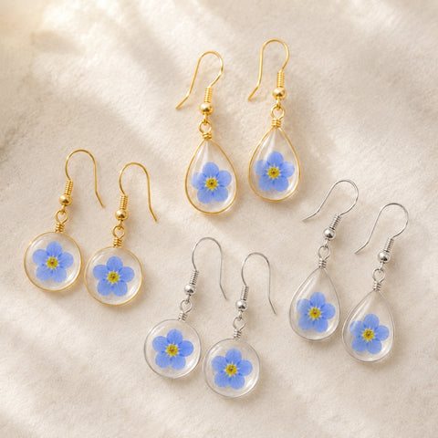FORGET-ME-NOT EARRINGS (PAIR)