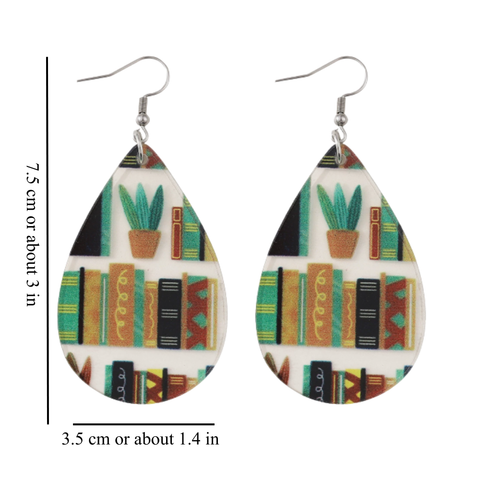 VINTAGE BOOKS EARRINGS (PAIR)